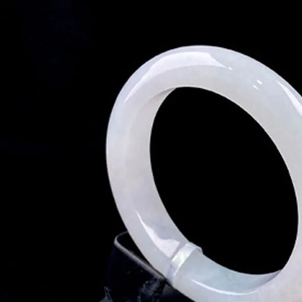 Grade-A Jadeite Bangle - Icy White
